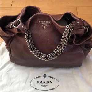 Prada leather handbag